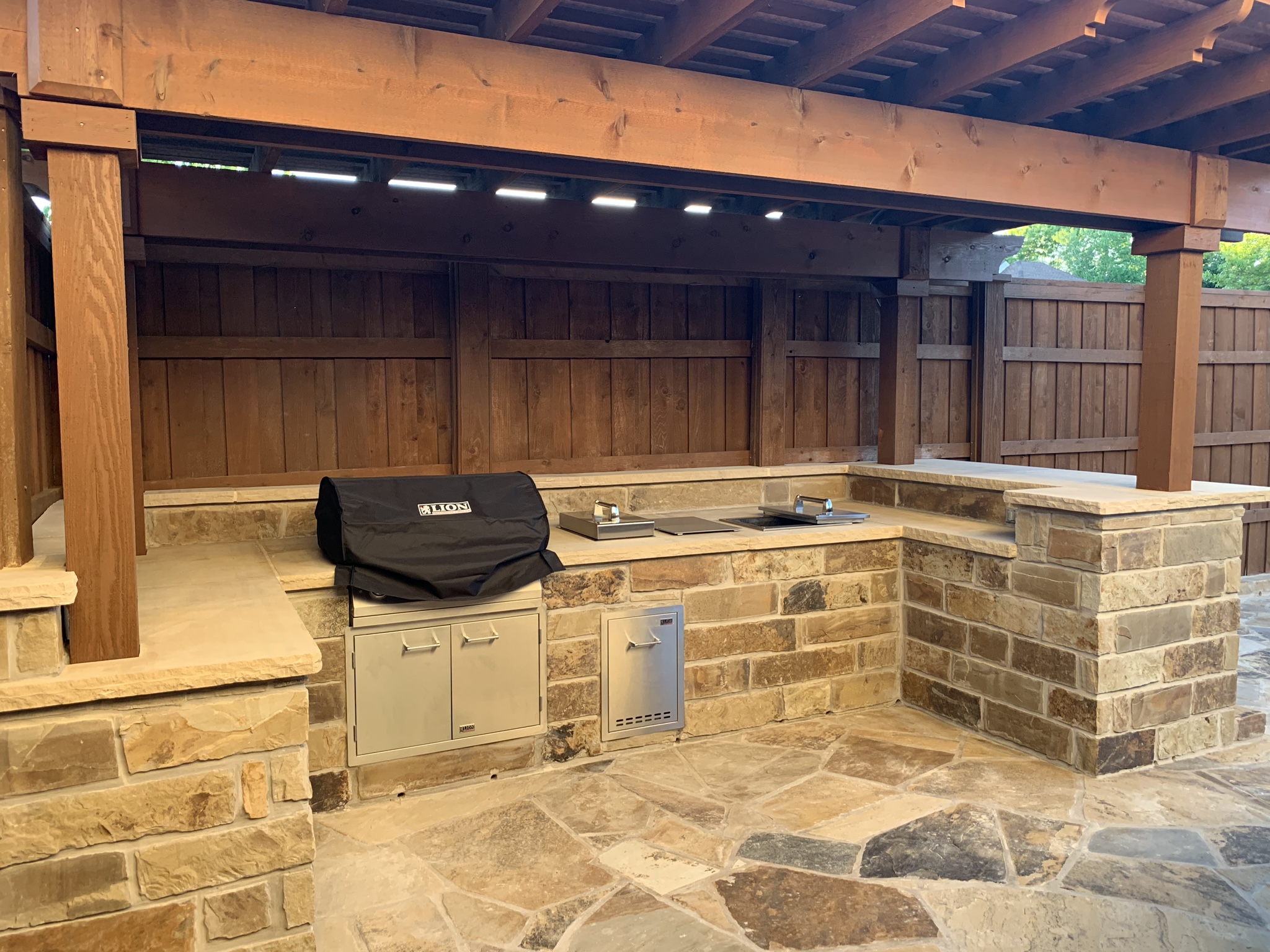 GroundScape Solutions Installs Outdoor Kitchen in Grand Prairie